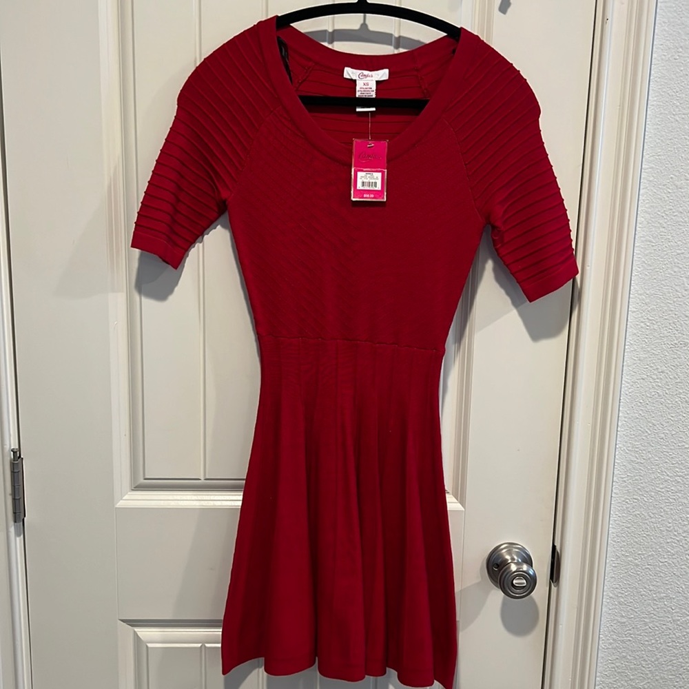 Candies red hot holiday dress